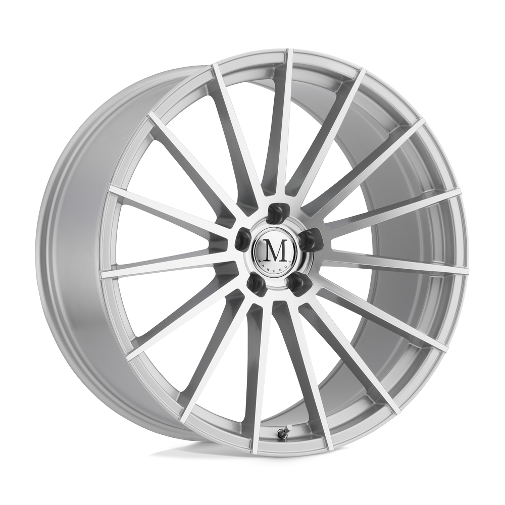 Mandrus Stirling 22x11,5 5x112 32 66,56 Argent avec face coupée en miroir