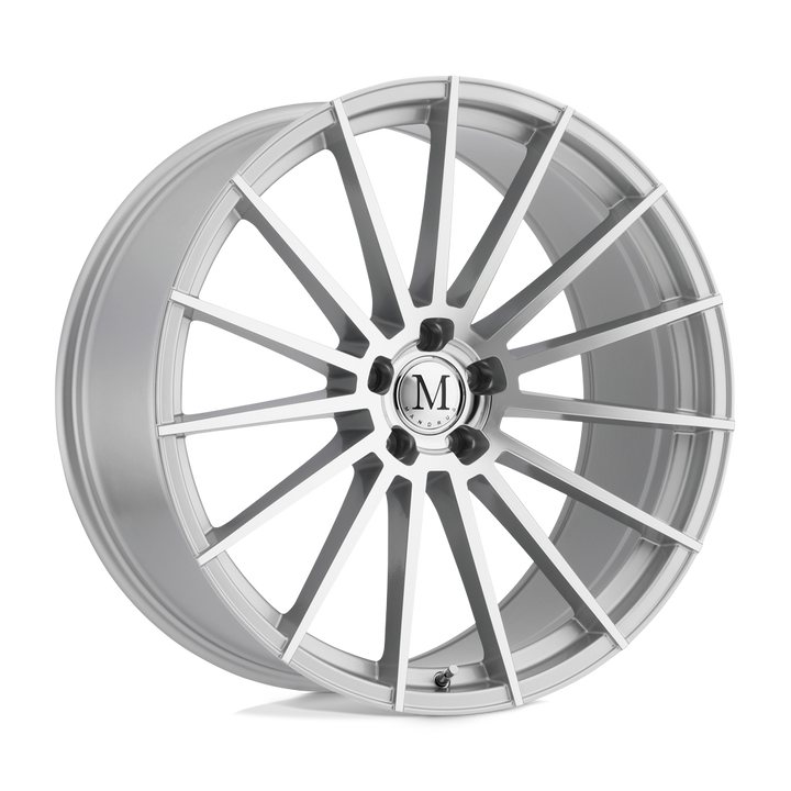 Mandrus Stirling 22x11,5 5x112 32 66,56 Argent avec face coupée en miroir