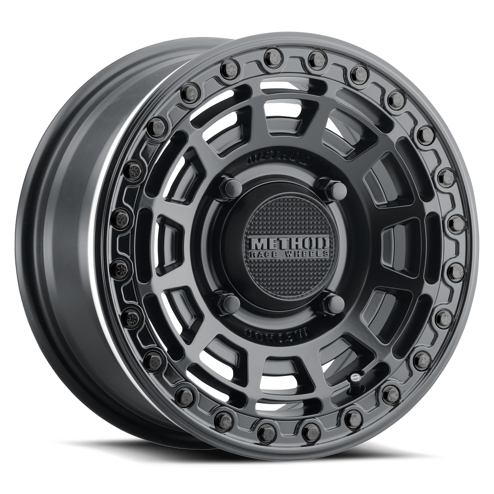 Method Race Wheels MR415 Beadlock 15x7 4x136 38 106 Matte Black - Gloss Black Ring