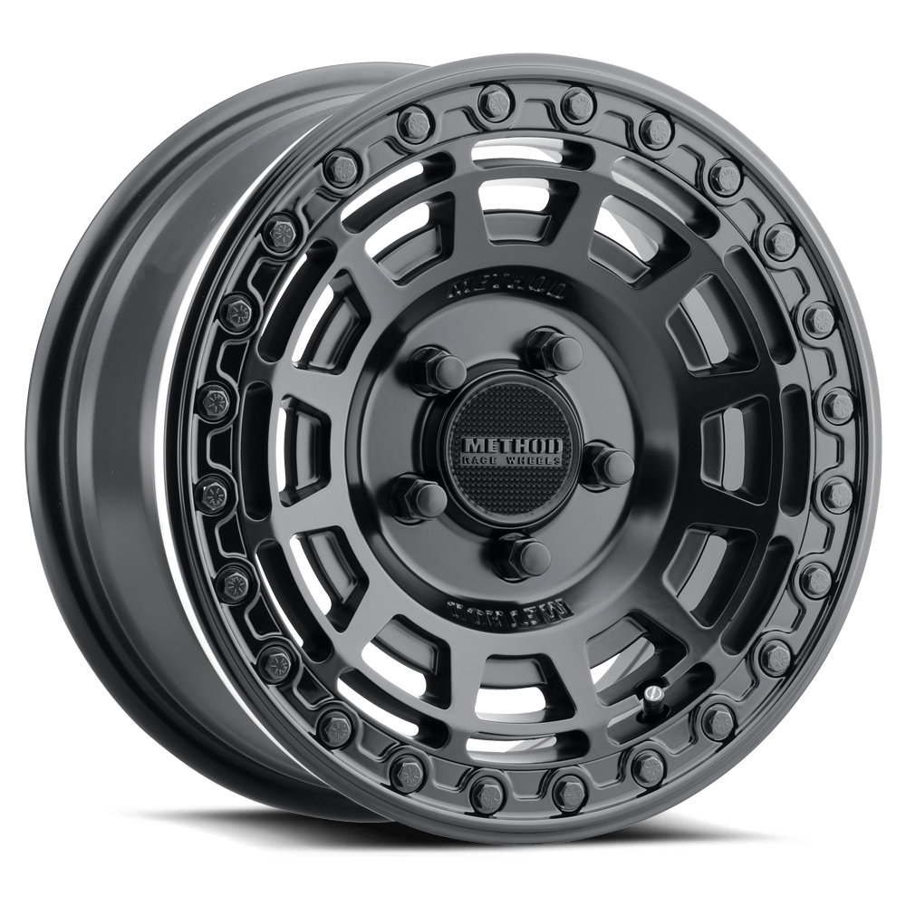 Method Race Wheels MR415 Beadlock 15x7 5x114.3 38 76 Matte Black - Gloss Black Ring