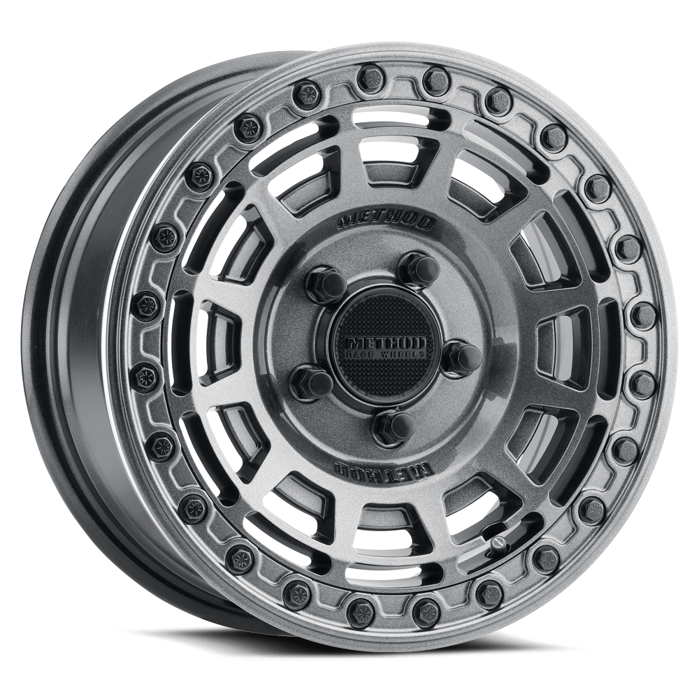 Method Race Wheels MR415 Beadlock 15x7 5x114.3 38 76 Graphite - Gloss Graphite Ring
