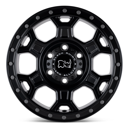 Black Rhino Midhill 17x8 6x130 45 84.1 Matte Black W / Gunmetal Bolts