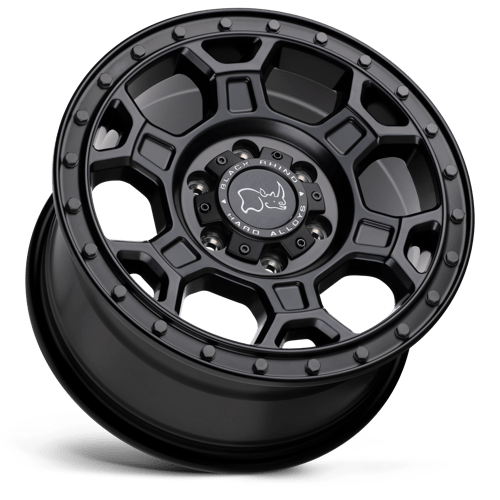 Black Rhino Midhill 17x8 6x130 45 84.1 Matte Black W / Gunmetal Bolts