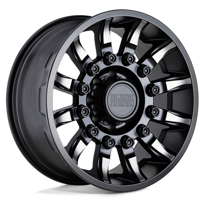 Black Rhino Mission 20x9 5x139.7 2 78.1 Matte Black W / Machined Tinted Spokes