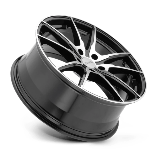 Petrol P0a 19x8 5x100 35 72.1 Gloss Black W / Machined Cut Face