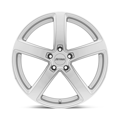 Petrol P2a 18x8 5x112 32 72.1 Silver W / Machined Cut Face
