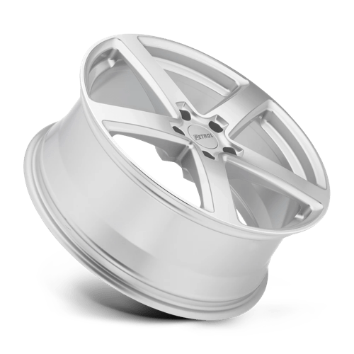Essence P2a 17x8 5x100 35 72.1 Argent avec face découpée usinée