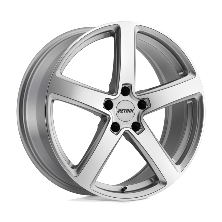 Essence P2a 17x8 5x120 35 76.1 Argent avec face découpée usinée