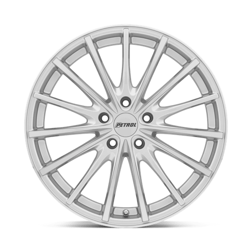 Petrol P3a 17x8 5x120 35 76.1 Silver W / Machined Cut Face
