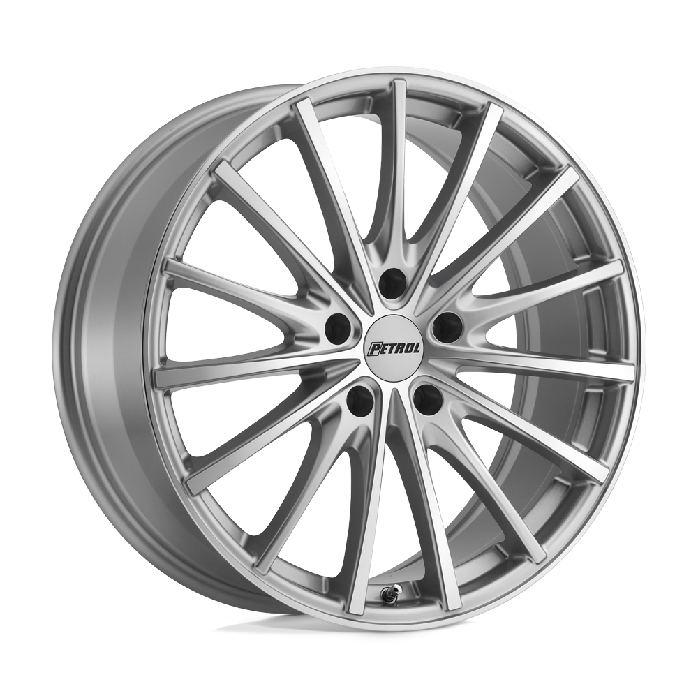 Essence P3a 19x8 5x114.3 40 76.1 Argent avec face découpée usinée