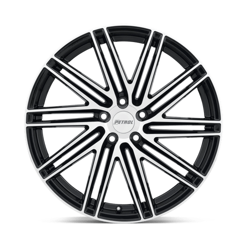 Petrol P1c 17x8 5x108 40 72.1 Gloss Black W / Machined Face