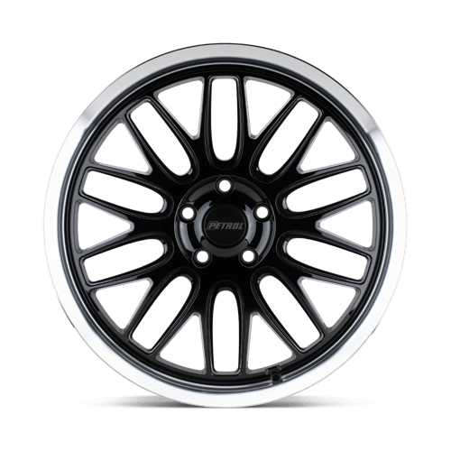 Essence P4c 20x8,5 5x112 40 66,56 Noir brillant avec lèvre coupée usinée