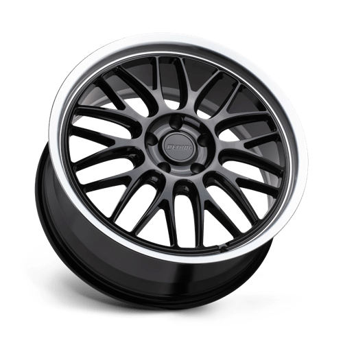 Essence P4c 20x8,5 5x114,3 40 76,1 Noir brillant avec lèvre coupée usinée