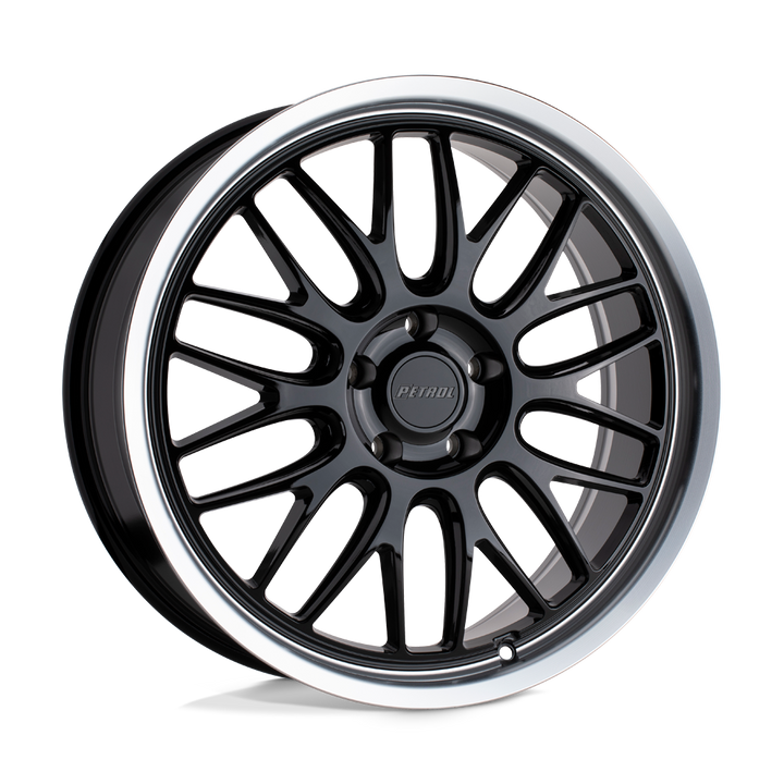 Essence P4c 20x8.5 5x120 35 76.1 Noir Brillant Avec Lèvre Coupée Usinée