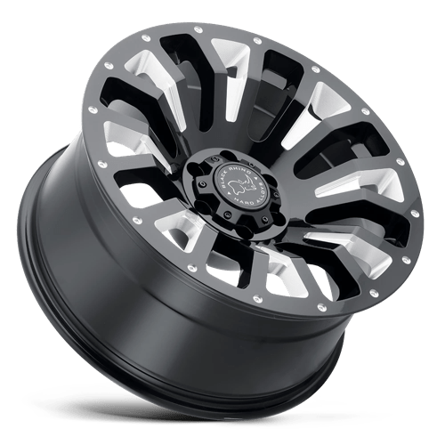 Black Rhino Pinatubo 20x12 6x139.7 -44 112.1 Gloss Black W / Milled Inside Window
