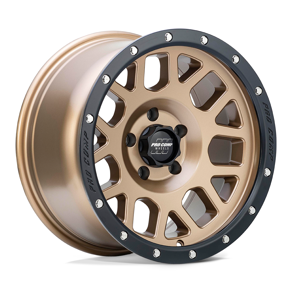 Pro Comp Pa40 Vertigo 17x9 5x127 -6 83.06 Matte Bronze With Black Lip