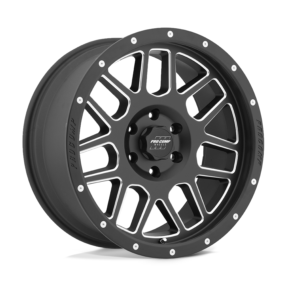 Pro Comp Pa40 Vertigo 17x9 6x139.7 -6 108 Satin Black Milled