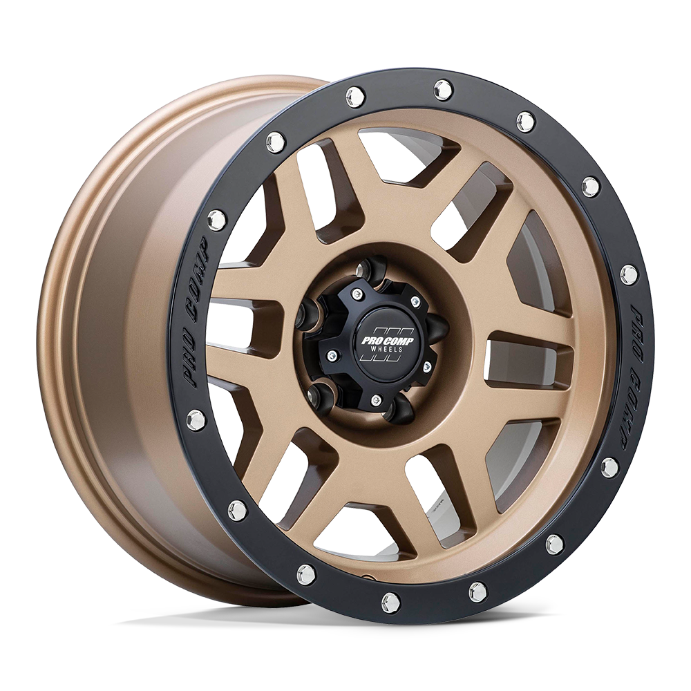 Pro Comp Pa41 Phaser 17x9 6x139.7 -6 108 Bronze Mat Avec Lèvre Noire
