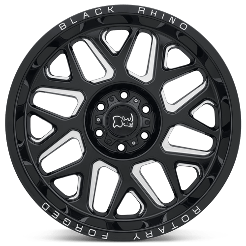 Black Rhino Reaper 20x11.5 5x127 -44 71.5 Gloss Black & Milled