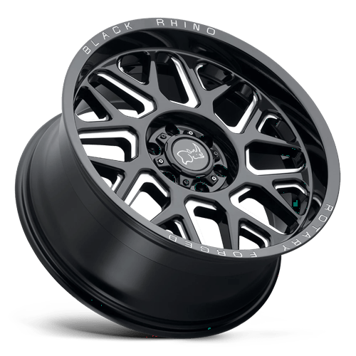 Black Rhino Reaper 20x11.5 5x127 -44 71.5 Gloss Black & Milled