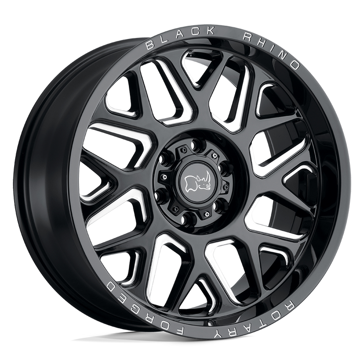 Black Rhino Reaper 20x11.5 5x127 -44 71.5 Gloss Black & Milled