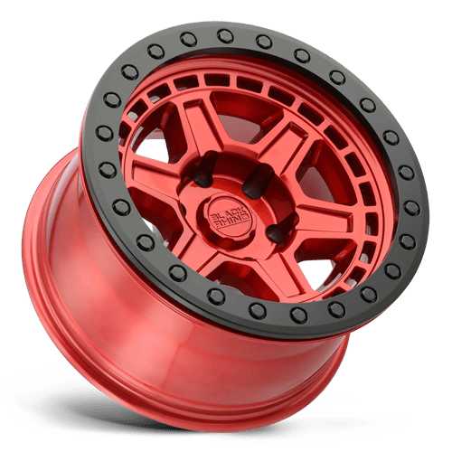 Black Rhino Reno 17x9 6x139.7 -12 112.1 Candy Red W / Black Ring & Bolts