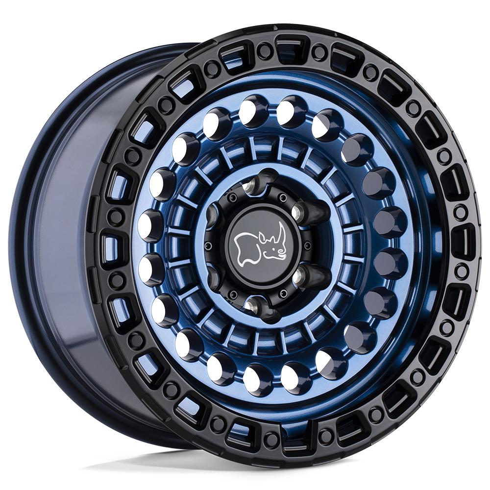 Black Rhino Sentinel 17x8.5 6x114.3 0 76.1 Cobalt Blue W / Black Ring