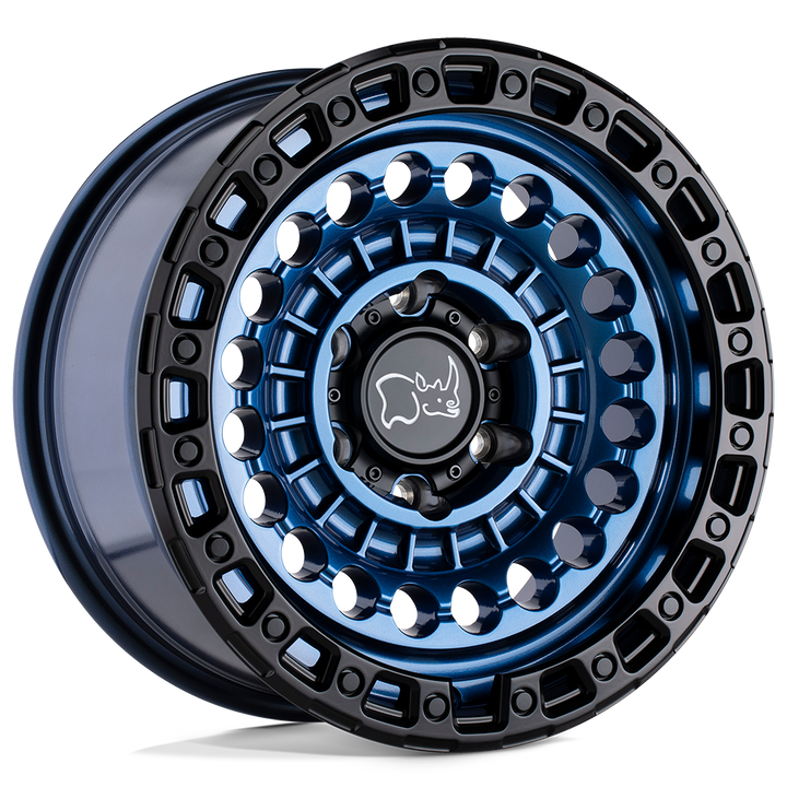 Black Rhino Sentinel 20x9.5 6x114.3 12 76.1 Cobalt Blue W / Black Ring