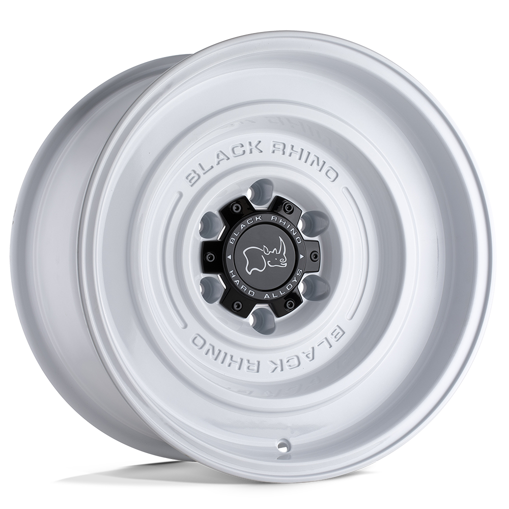 Black Rhino Solid 17x9.5 6x139.7 -12 112.1 Gloss White