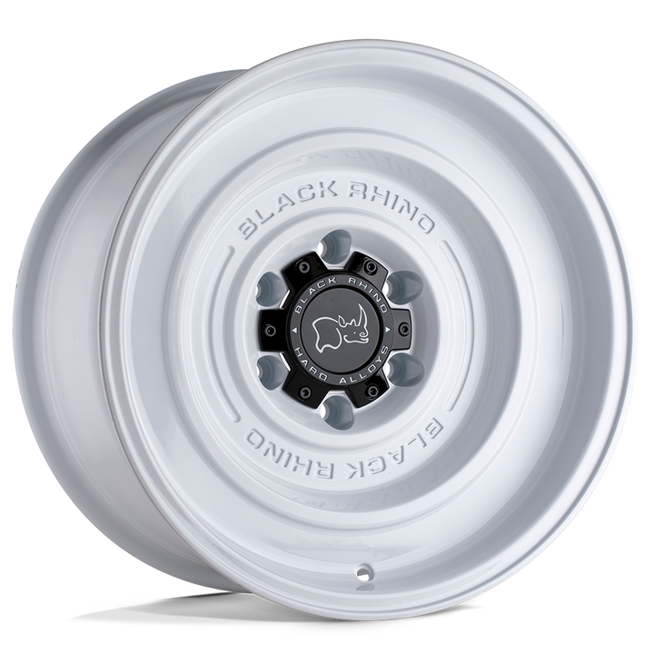 Black Rhino Solid 17x9.5 6x139.7 -12 112.1 Gloss White