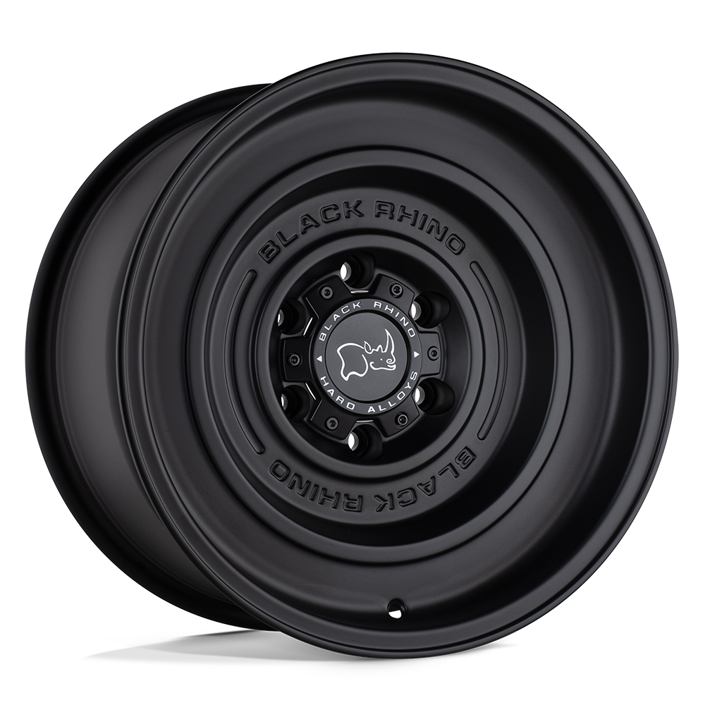 Black Rhino Solid 17x9.5 5x127 -18 71.5 Matte Black