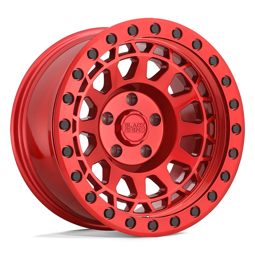 Black Rhino Primm 17x9 8x170 0 125.1 Rouge Bonbon Avec Boulons Noirs