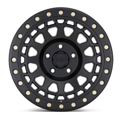 Black Rhino Primm 17x9 8x165.1 0 122.4 Matte Black W / Brass Bolts