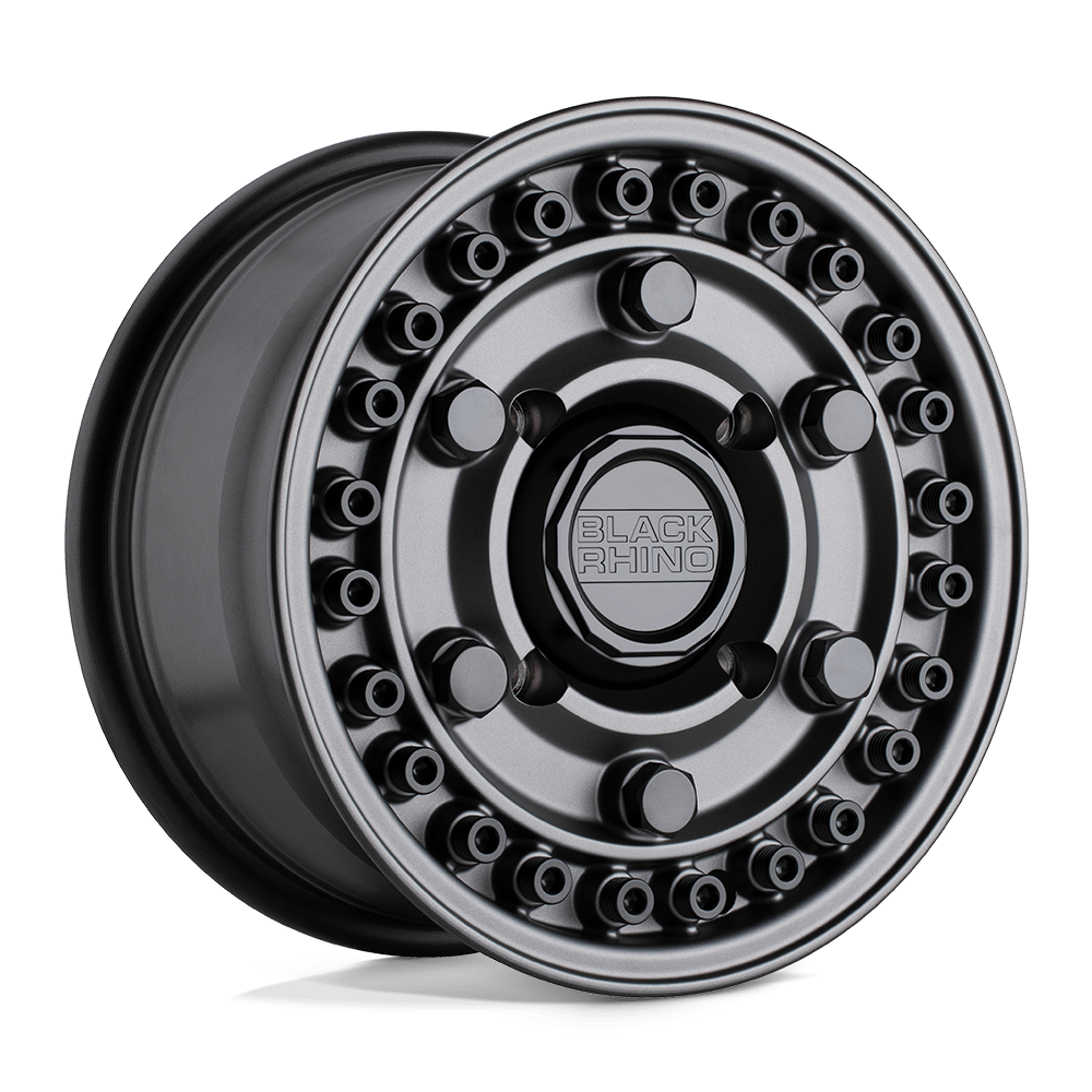 Black Rhino Powersports Armory UTV 14x7 4x137 36 106.1 Gun Black