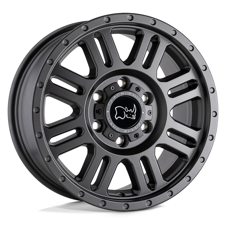 Black Rhino Yellowstone 16x8 5x160 45 65.07 Gunmetal Mat