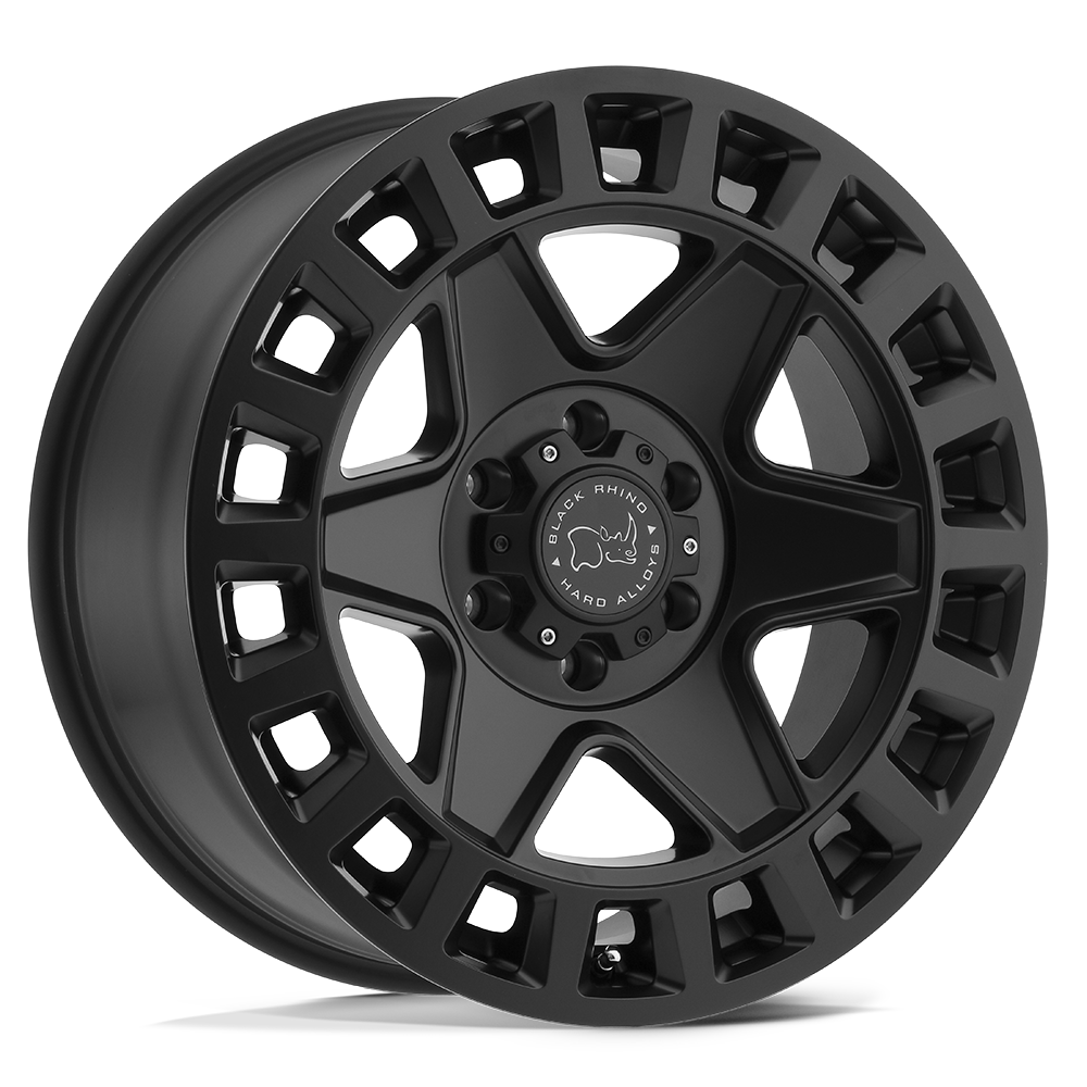 Black Rhino York 17x8 5x127 30 71.5 Matte Black