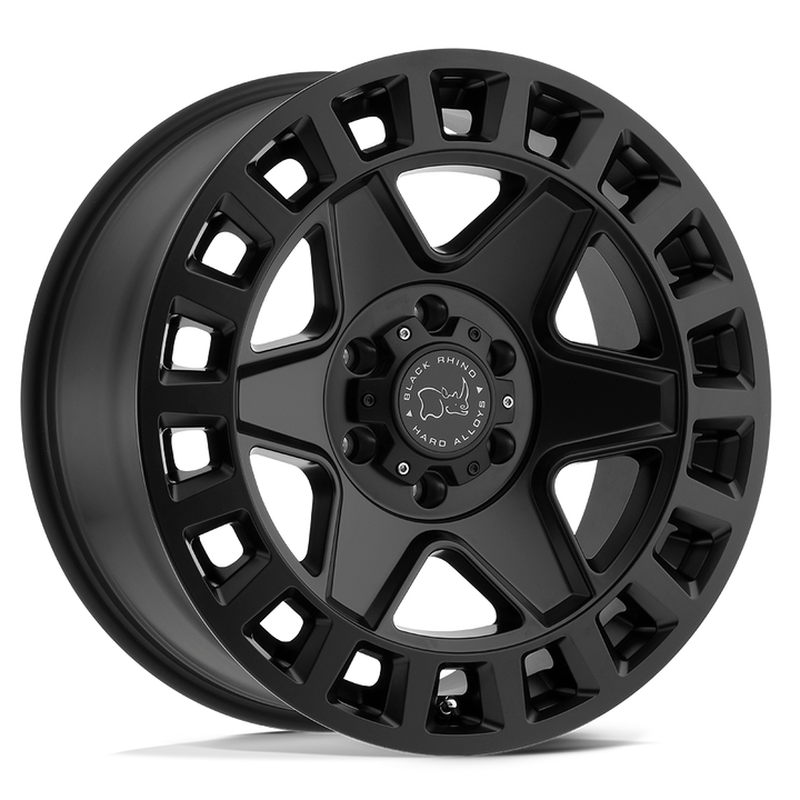 Black Rhino York 17x8 5x127 30 71.5 Matte Black