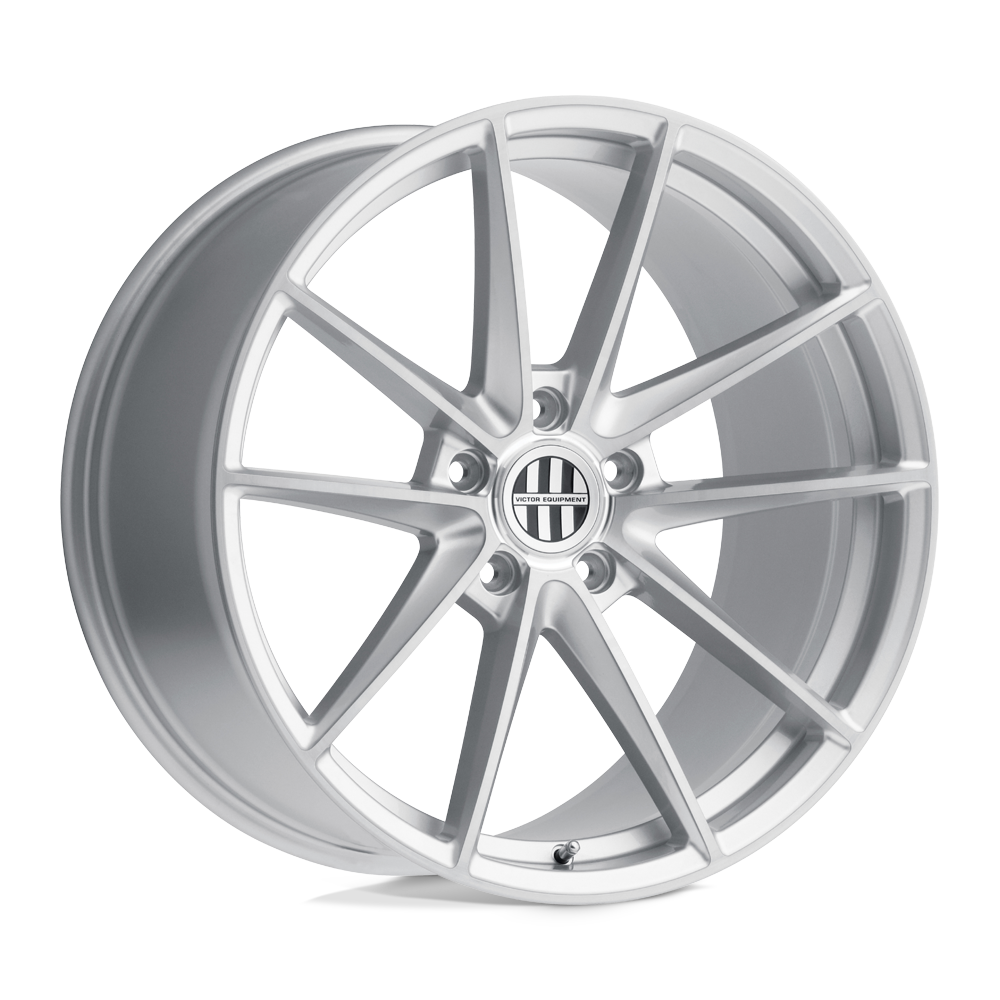Victor Equipment Zuffen 19x10.5 5x130 55 71.5 Silver W / Brushed Face