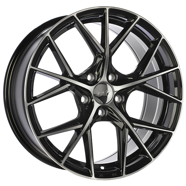DAI WHEELS A-SPEC 14X6.0 4X100 35 TUNING GLOSS BLACK - MACHINED FACE