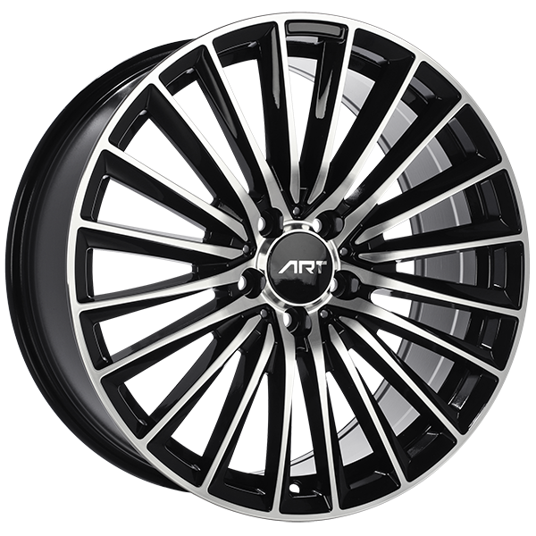 ART Replica 277 19x8.0 5x112 35 66.6 Gloss Black - Machined Face