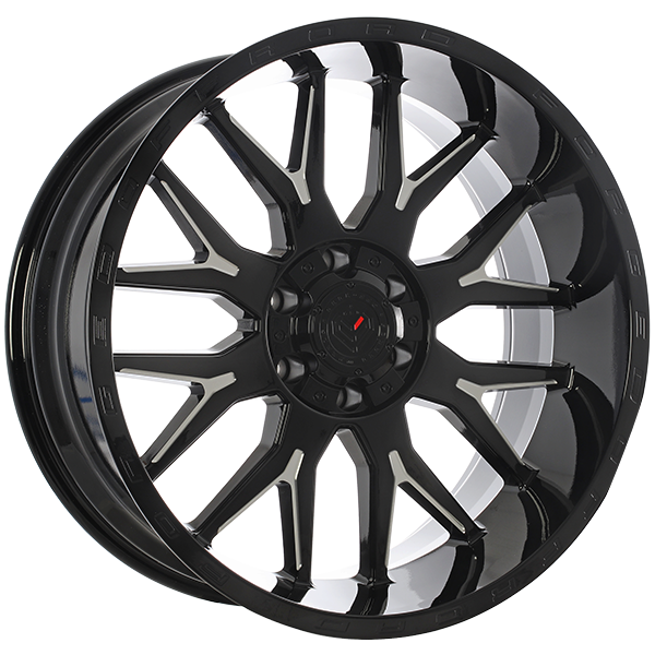 Forged Wheels XR101 20x10 8x170 -19 125.1 Gloss Black - Milled Edge