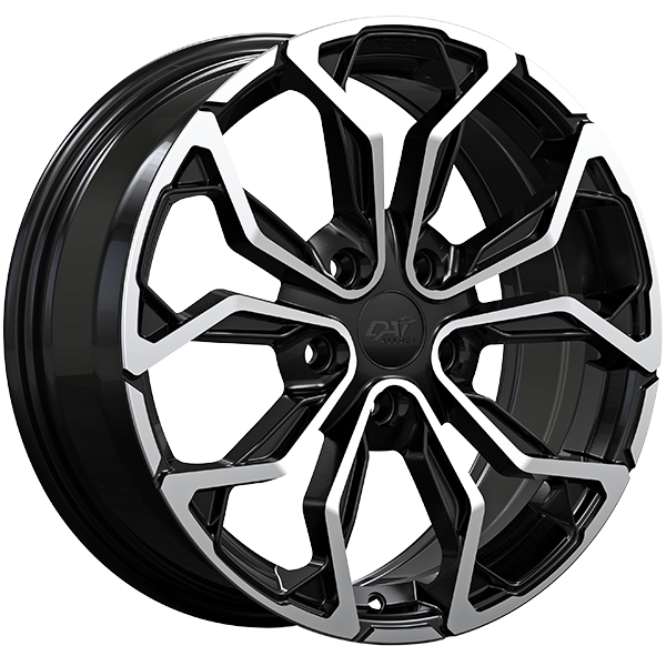 DAI Muse 17x7 5x100 45 56.1 Gloss Black - Machined Face