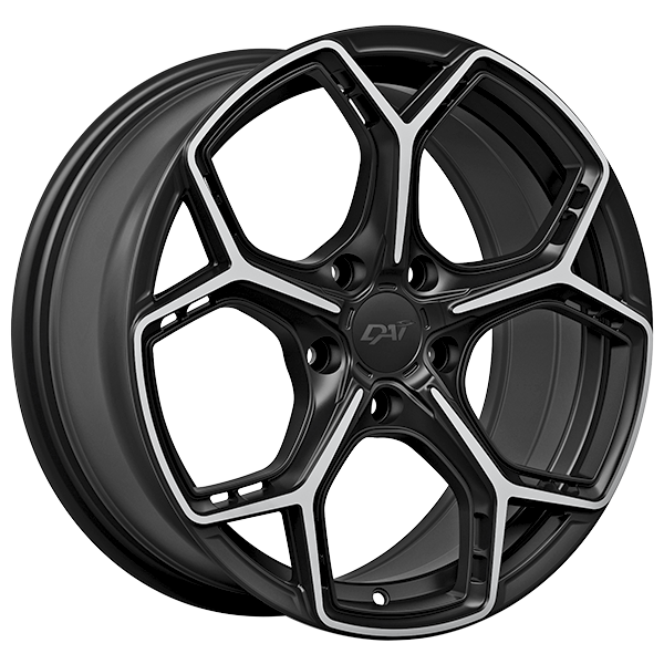 DAI Widow 16x7 5x100 40 73.1 Gloss Black - Machined Face