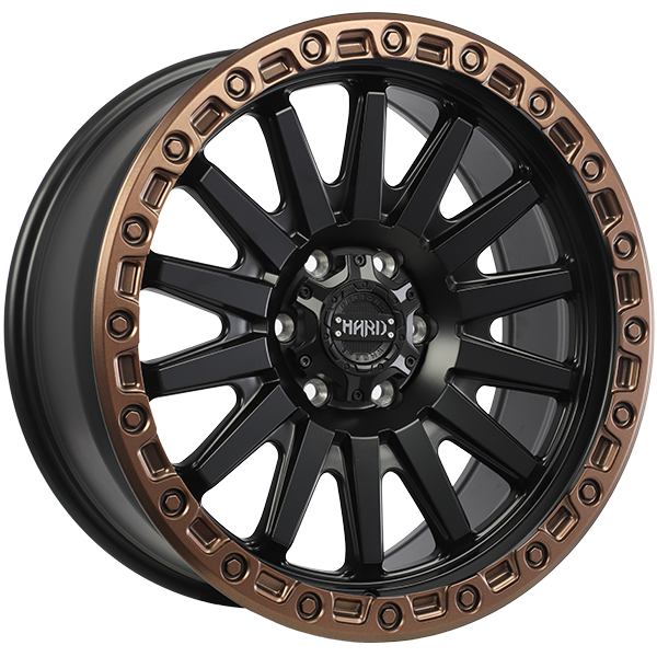 Ruffino Hard Blaze 20x9 6x139.7 15 108.1 Satin Black - Satin Bronze Lip