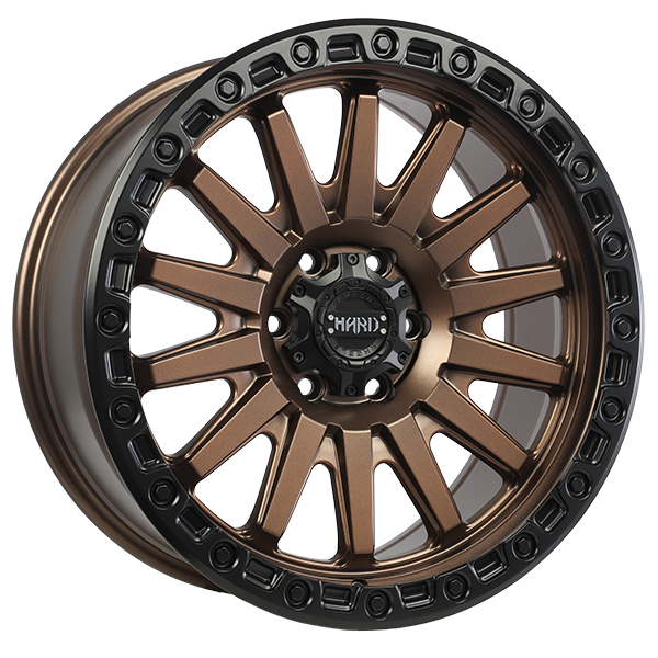 Ruffino Hard Blaze 20x9 6x139.7 15 108.1 Satin Bronze Face - Satin Black Lip