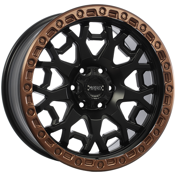 Ruffino Hard Midnight 20x9 6x135 25 87.1 Satin Black - Satin Bronze Lip