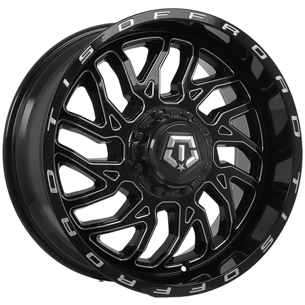 TIS 544 20x9 6x135 / 6x139.7 0 108.1 Gloss Black - Milled Edge