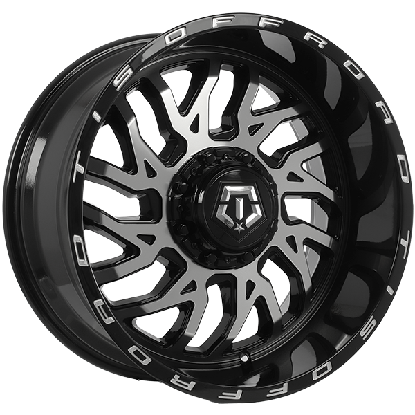 TIS 544 20x10 6x135 / 6x139.7 -25 108.1 Gloss Black - Machined Face