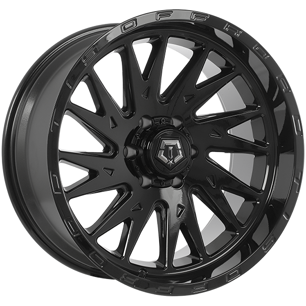 TIS 547 20x10 6x135 -19 87.1 Gloss Black - Milled Edge