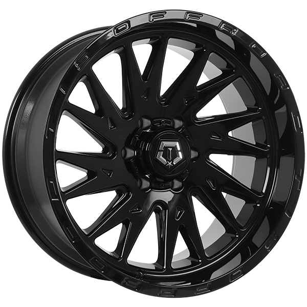 TIS 547 20x10 6x139.7 -19 106.1 Gloss Black - Milled Edge
